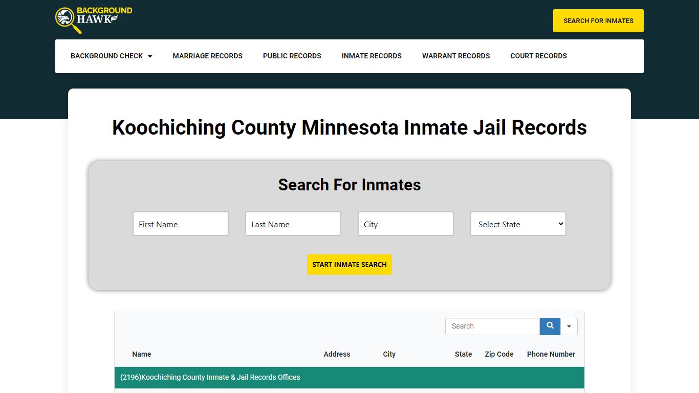 Inmate Jail Records in Koochiching County , Minnesota